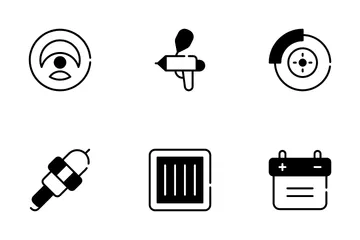 Auto Spare Parts Icon Pack