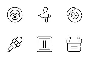 Auto Spare Parts Icon Pack