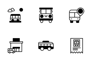 Autobús Paquete de Iconos