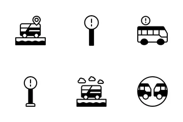 Autobús Paquete de Iconos