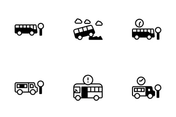 Autobús Paquete de Iconos