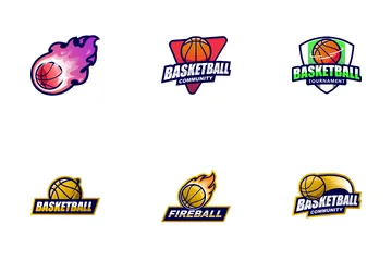 Autocollant de basket-ball Pack d'Icônes