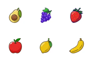 Autocollant de fruits Pack d'Icônes