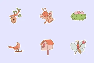 Printemps et nature Sticker Icon Pack