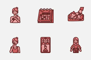 Autocuidado de las mujeres Icon Pack