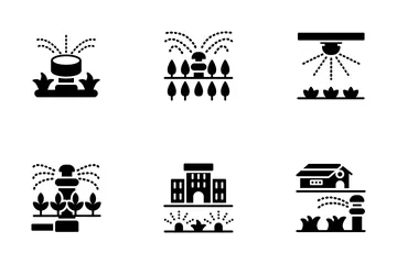 Automatic Lawn Watering Icon Pack