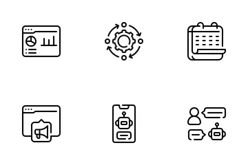 Automatisation du marketing Pack d'Icônes