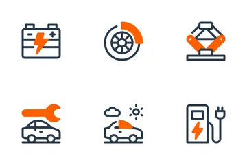 Automobilindustrie Icon Pack