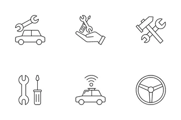 Automobile And Transport Line Vol 3 Icon Pack