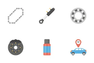 Automobile Parts And Repair Car Services Icon Pack