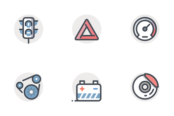 Automobile Services Icon Pack