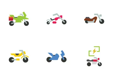 Automotive Motorcycle Icon Pack