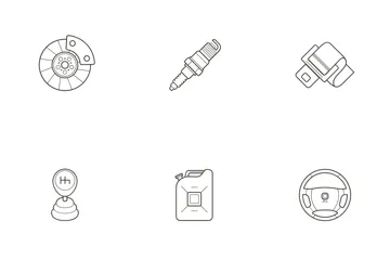Automotive Parts Icon Pack