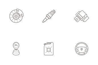Automotive Parts Icon Pack