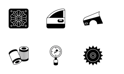 Automotive Spare Part 1 Icon Pack