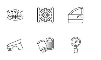 Automotive Spare Part 1 Icon Pack