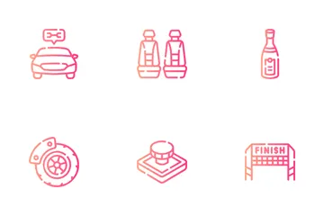 Autorennen Symbolpack