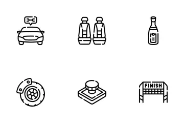 Autorennen Symbolpack