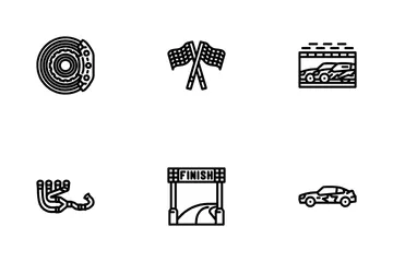 Autorennen Symbolpack