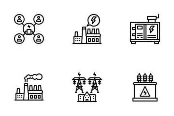 Autorité d'Electricité Provinciale Pack d'Icônes