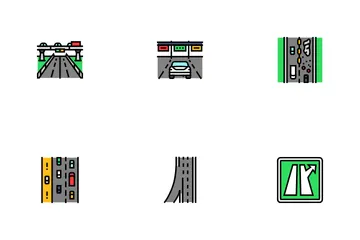 Voie de l'autoroute Pack d'Icônes