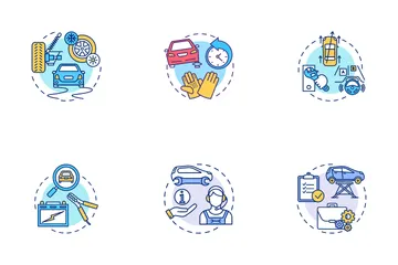 Autowerkstatt Symbolpack