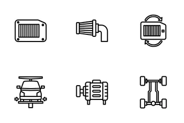 Autoservice und Werkstatt Symbolpack