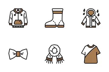 Autumn Clothes Accessories Icon Pack