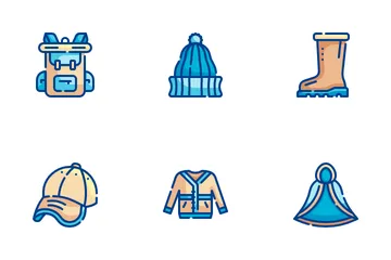 Autumn Clothes Accessories Icon Pack