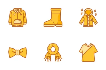 Autumn Clothes Accessories Icon Pack