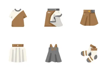 Autumn Clothes Accessories Icon Pack