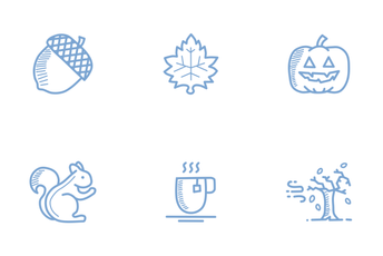 Autumn Doodles Icon Pack