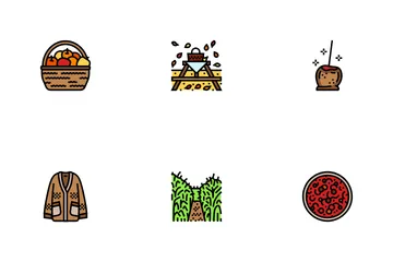 Autumn Season Fall Leaf Nature Icon Pack