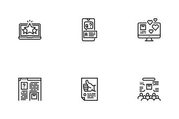 Avaliações do cliente Pacote de Ícones
