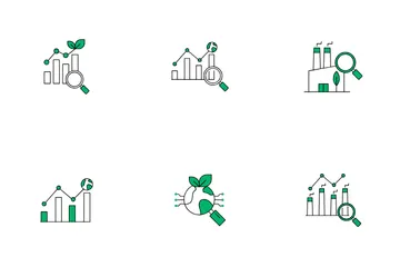 Avancées technologiques en écologie Pack d'Icônes