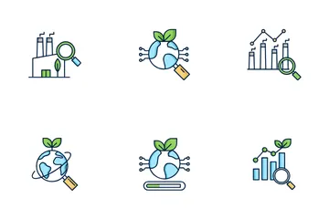 Avancées technologiques en écologie Pack d'Icônes