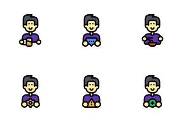 Activité des avatars Pack d'Icônes