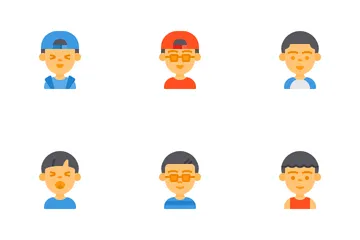 Avatar infantil 2 Pacote de Ícones