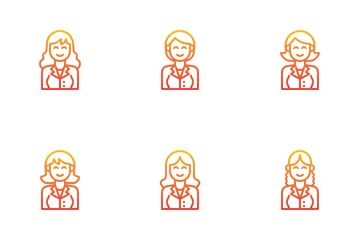 Avatar de femmes d’affaires Pack d'Icônes