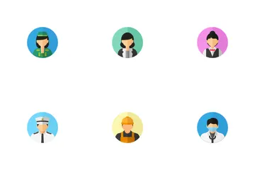 Avatar de trabajo Paquete de Iconos