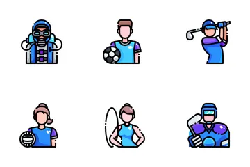 Avatar deportivo Paquete de Iconos