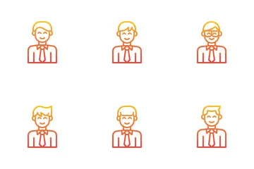 Avatar d'homme d'affaires Pack d'Icônes