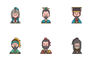 Avatar dos Três Reinos Pacote de Ícones