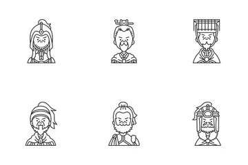 Avatar dos Três Reinos Pacote de Ícones