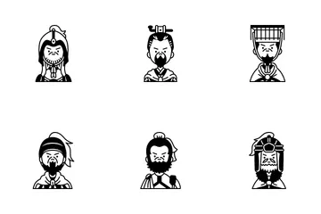 Avatar dos Três Reinos Pacote de Ícones