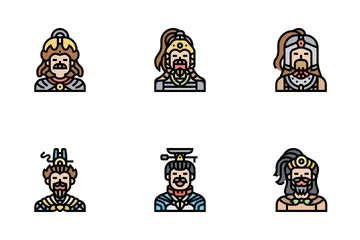 Avatar dos Três Reinos Pacote de Ícones