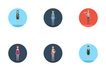 Character Collection Female Icon Pack