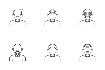Homem Avatar Pacote de Ícones