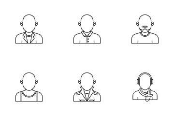 Homem Avatar Pacote de Ícones