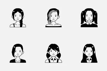 Mujer avatar Icon Pack